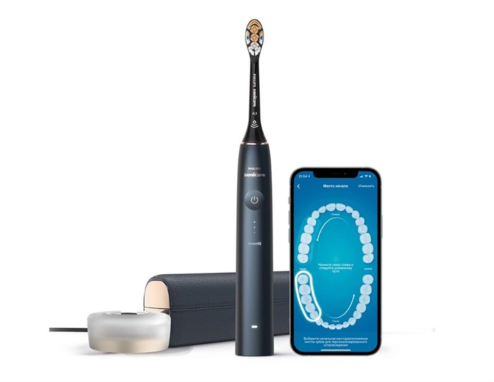 Электрическая зубная щетка с приложением Philips Sonicare Prestige 9900 HX9992/12 HX9992/12 - фото 10835