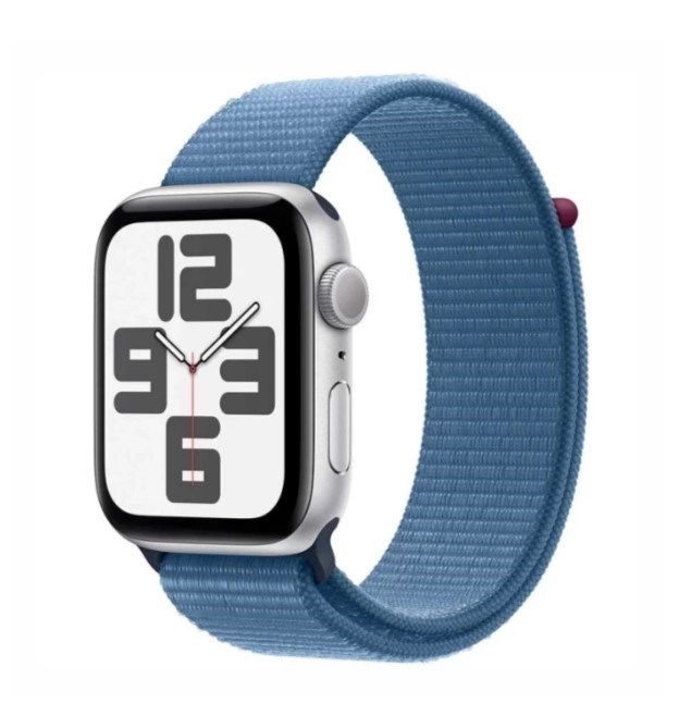 Apple Watch SE 2023, 40 мм, алюминий цвета "серебро", Winter Blue Sport Loop (MRE33) MRE33 - фото 11134