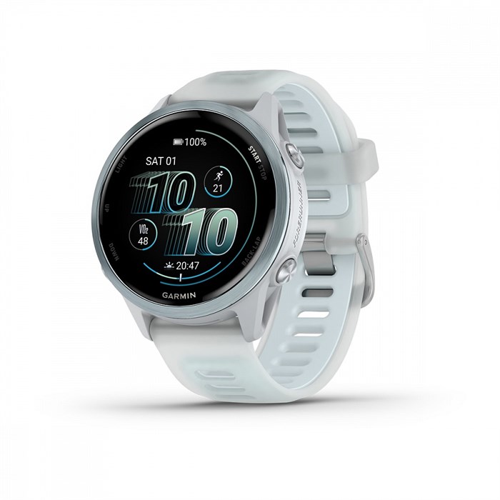 Часы для бега Garmin Forerunner 570 - 42мм, светло-серый, алюминиевый безель, облачно-голубой ремешок 010-02970-01 010-02970-01 - фото 11740