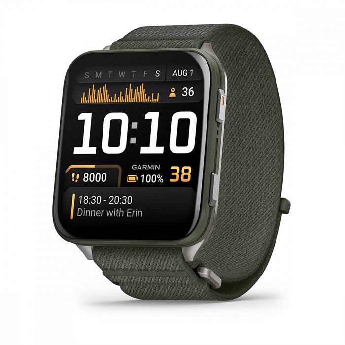 Умные часы Garmin Garmin Venu X1 цвета мха с серой титановой крышкой, нейлоновым ремешком ComfortFit 010-02980-03 010-02980-03 - фото 11761
