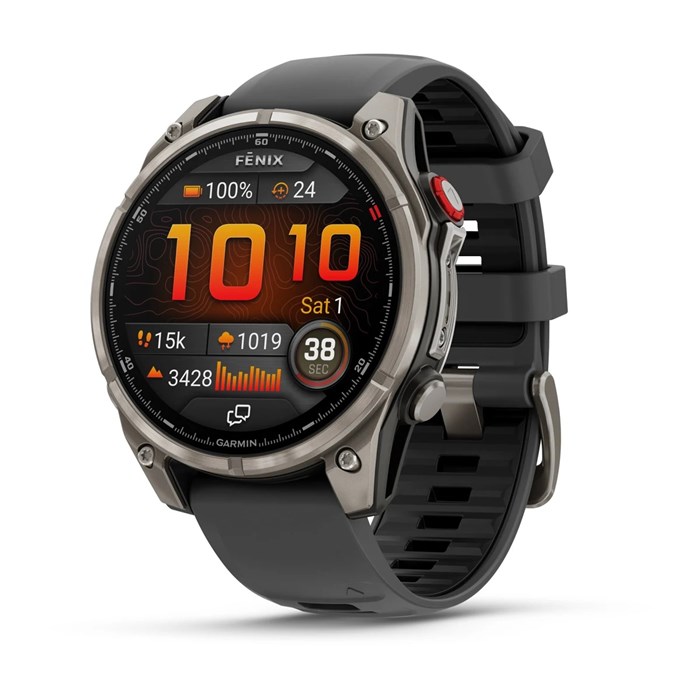 Часы Garmin fenix 8 Pro - 47 мм Amoled Sapphire Titanium with Graphite/black silicone band 010-03198-11 - фото 11855