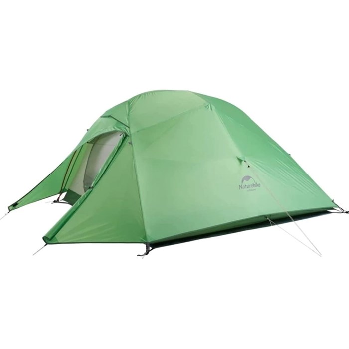 Палатка Naturehike Cloud Up 3 210T NH18T030-T трехместная с ковриком, зеленый 1875 - фото 5873