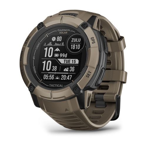 Умные часы Garmin Instinct 2X Solar Tactical Edition, коричневый  010-02805-02 010-02805-02 - фото 7185