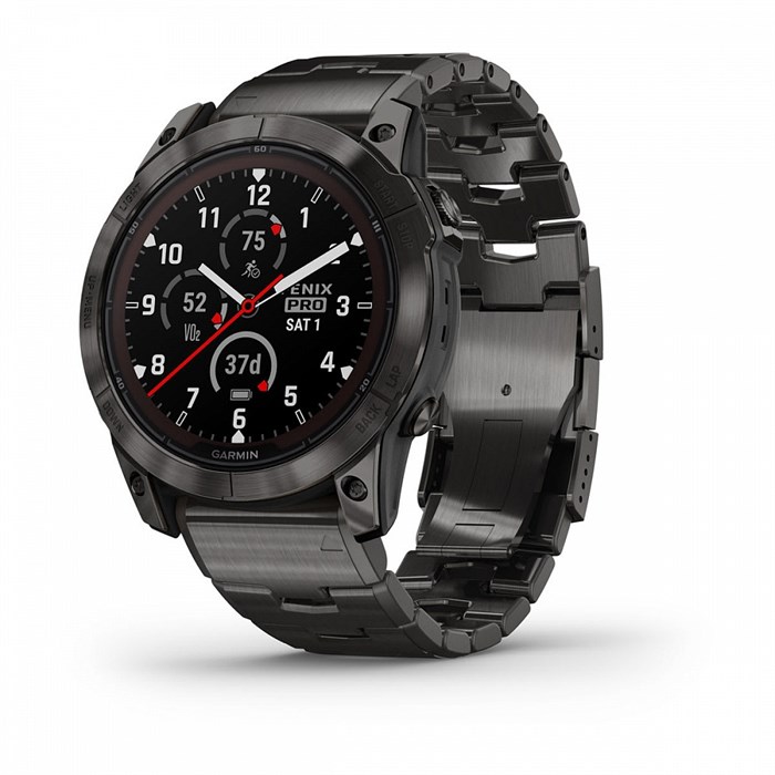 Garmin Fenix 7X Pro Sapphire Solar Edition Титановый угольно-серый корпус с DLC-покрытием и титановым браслетом   010-02778-30 010-02778-30 - фото 7544