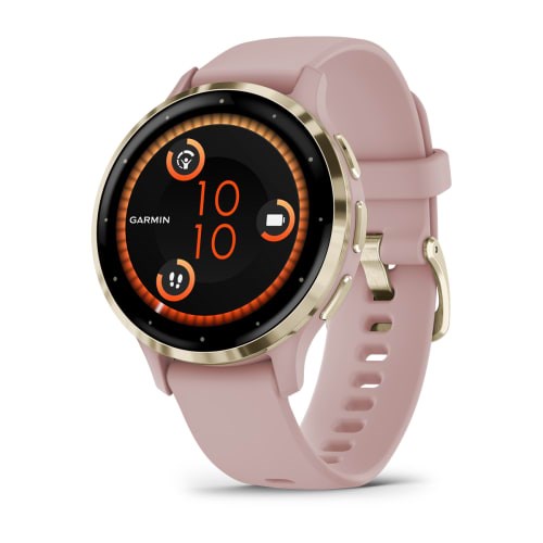 Умные часы Garmin Venu 3S розовые с золотистым безелем  010-02785-03 2205 - фото 8092