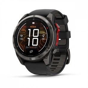 {{photo.Alt || photo.Description || 'Умные часы Garmin fenix 8 Pro - 51 мм, MicroLED DLC, угольно-серый, черный силиконовый ремешок  010-03380-01'}}