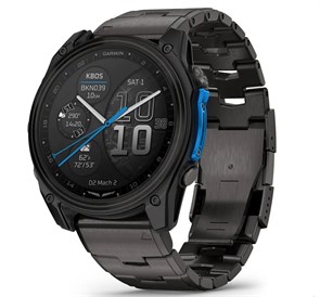 {{photo.Alt || photo.Description || 'Авиационные смарт-часы Garmin D2 Mach 2 – 51 mm Carbon Gray DLC Titanium with Vented Titanium Bracelet'}}