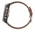 Умные часы Garmin  FENIX 8 - 51 ММ, AMOLED Sapphire, Titanium, каштановый кожаный ремешок  010-02905-40 010-02905-40