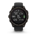 Умные часы Garmin FENIX 8  47 mm Solar, Sapphire, титановый угольно-серый DLC с черным ремешком  010-02906-11 010-02906-11