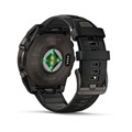 Умные часы Garmin FENIX 8  47 mm Solar, Sapphire, титановый угольно-серый DLC с черным ремешком  010-02906-11 010-02906-11