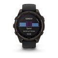Умные часы Garmin FENIX 8  47 mm Solar, Sapphire, титановый угольно-серый DLC с черным ремешком  010-02906-11 010-02906-11
