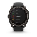 Умные часы Garmin FENIX 8 51 ММ Solar, Sapphire титановый угольно-серый с DLC-покрытием и черным ремешком 010-02907-11 010-02907-11