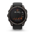 Умные часы Garmin FENIX 8 51 ММ Solar, Sapphire титановый угольно-серый с DLC-покрытием и черным ремешком 010-02907-11 010-02907-11