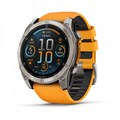 Умные часы Garmin FENIX 8  51 ММ, AMOLED Sapphire, Titanium, светло-серый, оранжевый силиконовый ремешок 010-02905-11 2570 - фото 10407