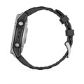 Умные часы Garmin fenix E - 47 мм, AMOLED, серебристый стальной безель, черный силиконовый ремешок  010-03025-00 010-03025-00