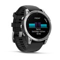 Умные часы Garmin fenix E - 47 мм, AMOLED, серебристый стальной безель, черный силиконовый ремешок  010-03025-00 010-03025-00