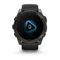 Умные часы Garmin fenix 8 - 51 мм, AMOLED Sapphire, угольно-серый DLC, пепельно-черный силиконовый ремешок 010-02905-21 010-02905-21