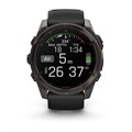 Умные часы Garmin fenix 8 - 51 мм, AMOLED Sapphire, угольно-серый DLC, пепельно-черный силиконовый ремешок 010-02905-21 010-02905-21