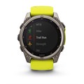 Умные часы Garmin Fenix 8 - 51 мм Solar, Sapphire титановый серый с желтым ремешком  010-02907-21 010-02907-21 - фото 11269