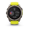 Умные часы Garmin Fenix 8 - 51 мм Solar, Sapphire титановый серый с желтым ремешком  010-02907-21 010-02907-21 - фото 11271