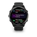 Garmin Forerunner 970 черные, темно-серый DLC титановый безель, с черно-серым ремешком  010-02969-10 010-02969-10