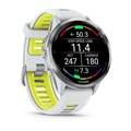 Garmin Forerunner 970 белые, титановый безель, с бело-зеленым ремешком  010-02969-11 010-02969-11
