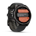 Часы Garmin fenix 8 Pro - 47 мм,  AMOLED Sapphire, Carbon grey DLC titanium with Black/pebble grey silicone band 010-03198-01