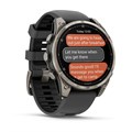 Часы Garmin fenix 8 Pro - 47 мм Amoled Sapphire Titanium with Graphite/black silicone band 010-03198-11