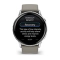 Умные часы Garmin Venu 4 45 мм серебристый с серым ремешком 010-03014-01 010-03014-01