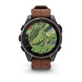Умные часы Garmin Fenix 8 Pro 51mm Amoled Sapphire Titanium Carbon Grey Chestnut Leather 010-03199-40 010-03199-40