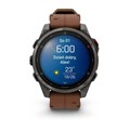 Умные часы Garmin Fenix 8 Pro 51mm Amoled Sapphire Titanium Carbon Grey Chestnut Leather 010-03199-40 010-03199-40