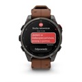 Умные часы Garmin Fenix 8 Pro 51mm Amoled Sapphire Titanium Carbon Grey Chestnut Leather 010-03199-40 010-03199-40