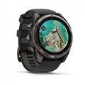 Умные часы Garmin fenix 8 Pro - 51 мм, MicroLED DLC, угольно-серый, черный силиконовый ремешок  010-03380-01 010-03380-01