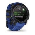 Умные часы Garmin Instinct 3 - 45mm AMOLED черный с черно-синим ремешком   010-02936-03 010-02936-03