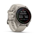Часы Garmin Fenix 9 - 43mm, Titanium with Fog Gray Silicone Band 010-04761-01