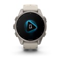 Часы Garmin Fenix 9 - 43mm, Titanium with Fog Gray Silicone Band 010-04761-01
