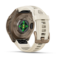 Часы Garmin Fenix 9 Pro - 43mm, inReach, Autumn Gold Titanium with Cream/French Gray Silicone Band 010-04335-21