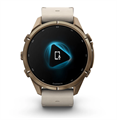 Часы Garmin Fenix 9 Pro - 43mm, inReach, Autumn Gold Titanium with Bone Leather Band 010-04335-41