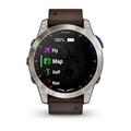 Авиационные смарт-часы Garmin D2 Mach 1 - с коричневым Oxford кожаным ремешком 010-02582-55
