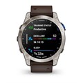Авиационные смарт-часы Garmin D2 Mach 1 - с коричневым Oxford кожаным ремешком 010-02582-55