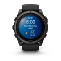 Часы Garmin Fenix 9 - 51mm, Carbon Gray DLC Titanium with Black Silicone Band 010-04763-11