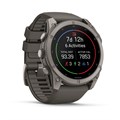 Часы Garmin Fenix 9 - 51mm, Titanium with Pebble Gray Silicone Band 010-04763-01