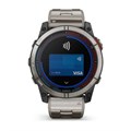 Garmin Quatix 7X Sapphire Solar титановый с серебристым титановым браслетом 010-02541-61