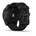 Garmin Fenix 7X Sapphire Solar титановый черный DLC с силиконовым ремешком 010-02541-23