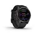 Garmin Fenix 7s Sapphire Solar титановый угольно-серый DLC с силиконовым ремешком (010-02539-25) 010-02539-25