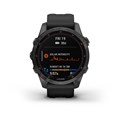 Garmin Fenix 7s Sapphire Solar титановый угольно-серый DLC с силиконовым ремешком (010-02539-25) 010-02539-25