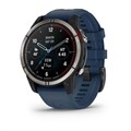 Garmin Quatix 7 Sapphire AMOLED титановый с синим силиконовым ремешком 010-02582-61 010-02582-61 - фото 5301