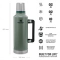 Термос STANLEY Classic 2,3L (10-07935-001) тёмно-зелёный 10-07935-001