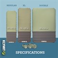 Надувной коврик KLYMIT Klymaloft Double (06KLGR01E) зелёно-серый 06KLGR01E