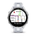 Часы для бега Garmin Forerunner 965 белые, титановый безель, с белым ремешком 010-02809-11 010-02809-11